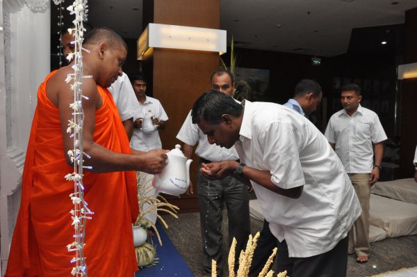 All Night Pirith Chanting and Alms Giving at Air Force Headquarters