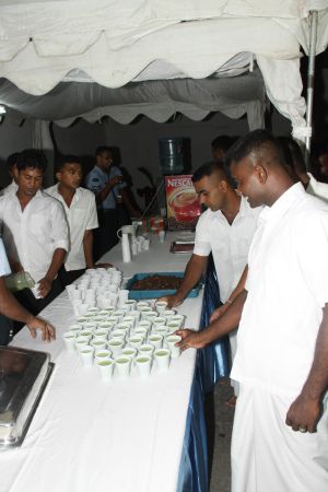 All Night Pirith Chanting and Alms Giving at Air Force Headquarters