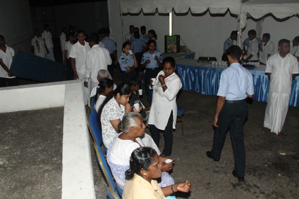 All Night Pirith Chanting and Alms Giving at Air Force Headquarters