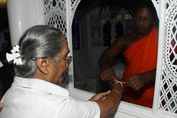 All Night Pirith Chanting and Alms Giving at Air Force Headquarters
