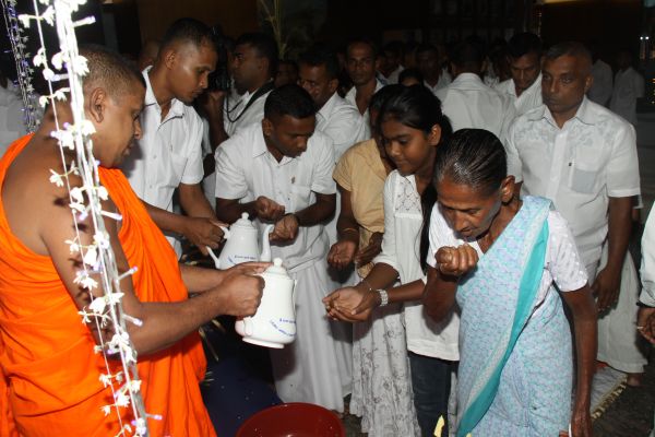 All Night Pirith Chanting and Alms Giving at Air Force Headquarters