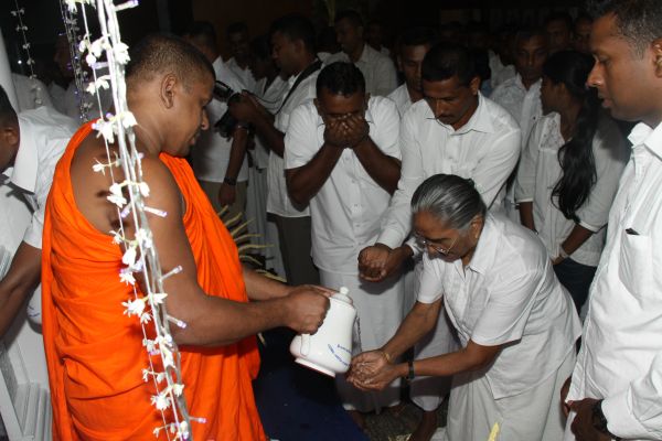 All Night Pirith Chanting and Alms Giving at Air Force Headquarters
