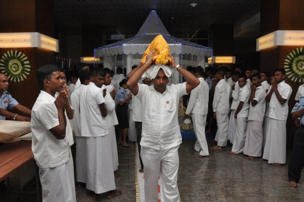 All Night Pirith Chanting and Alms Giving at Air Force Headquarters