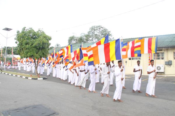 All Night Pirith Chanting and Alms Giving at Air Force Headquarters