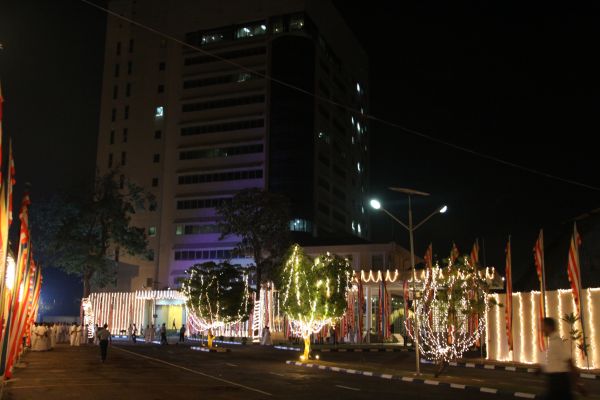 All Night Pirith Chanting and Alms Giving at Air Force Headquarters
