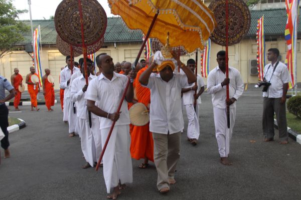 All Night Pirith Chanting and Alms Giving at Air Force Headquarters