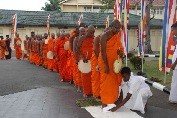 All Night Pirith Chanting and Alms Giving at Air Force Headquarters