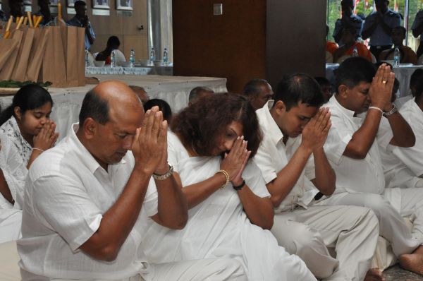 All Night Pirith Chanting and Alms Giving at Air Force Headquarters