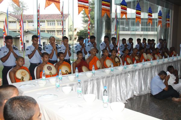 All Night Pirith Chanting and Alms Giving at Air Force Headquarters