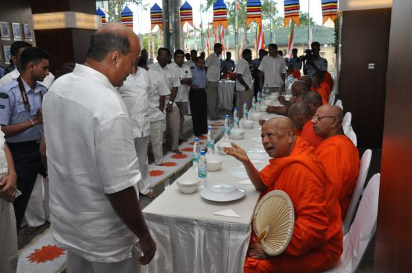 All Night Pirith Chanting and Alms Giving at Air Force Headquarters