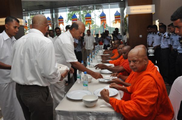All Night Pirith Chanting and Alms Giving at Air Force Headquarters