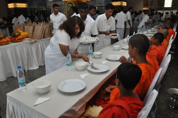 All Night Pirith Chanting and Alms Giving at Air Force Headquarters