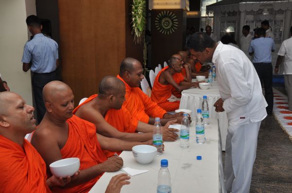 All Night Pirith Chanting and Alms Giving at Air Force Headquarters