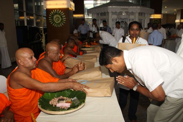 All Night Pirith Chanting and Alms Giving at Air Force Headquarters