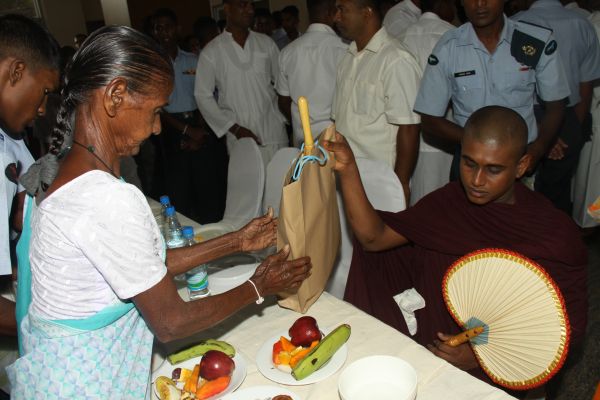 All Night Pirith Chanting and Alms Giving at Air Force Headquarters