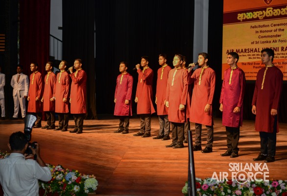 ANANDA COLLEGE FELICITATES THE COMMANDER OF THE AIR FORCE