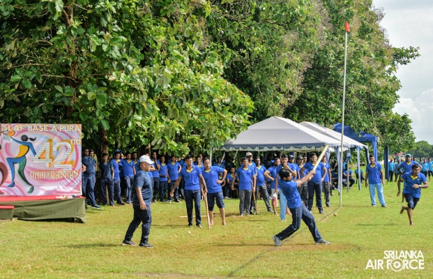SLAF BASE IN ANURADHAPURA CELEBRATES 42ND ANNIVERSARY
