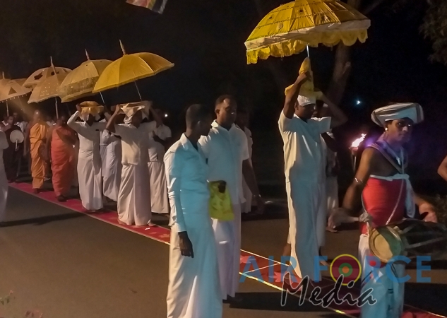The Annual All Night Pirith Chanting Ceremony at SLAF Station Batticaloa