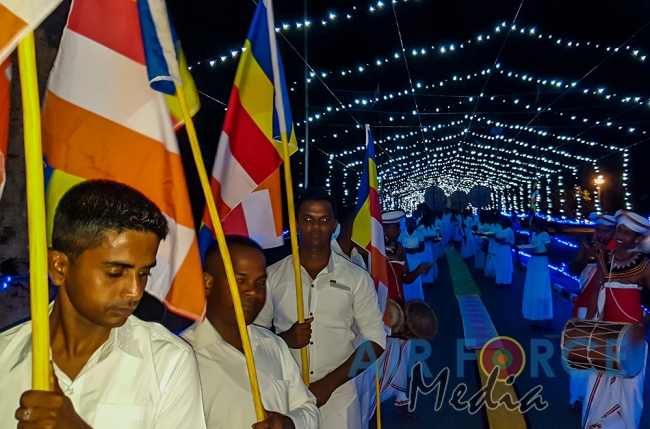 The Annual All Night Pirith Chanting Ceremony at SLAF Station Batticaloa