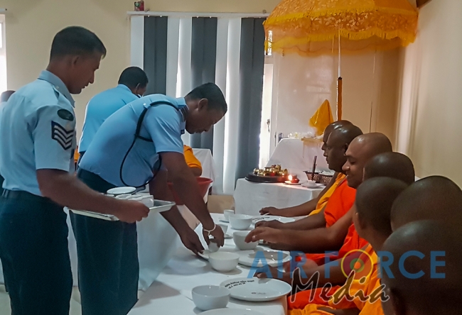 The Annual All Night Pirith Chanting Ceremony at SLAF Station Batticaloa