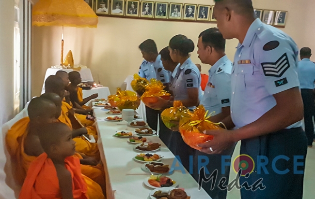 The Annual All Night Pirith Chanting Ceremony at SLAF Station Batticaloa