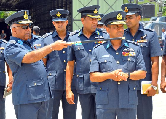 Annual Commander's Inspection at Sri Lanka Air Force Base Ratmalana 2014