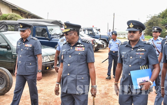 Commander's Inspection of Sri Lanka Air Force Station Piduruthalagala