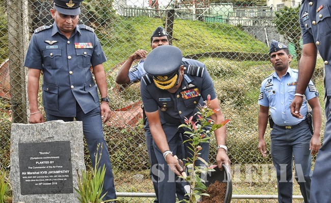 Commander's Inspection of Sri Lanka Air Force Station Piduruthalagala