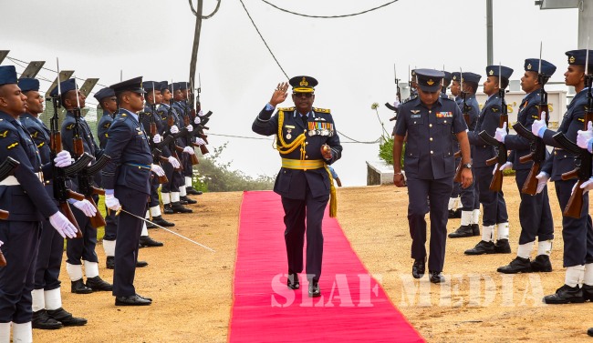 Commander's Inspection of Sri Lanka Air Force Station Piduruthalagala