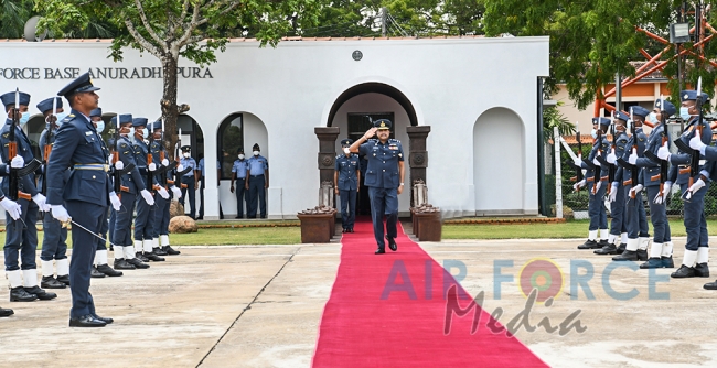 Commanders Inspection of SLAF Base Anuradhapura
