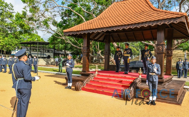 COMMANDER'S INSPECTION OF SLAF BASE ANURADHAPURA