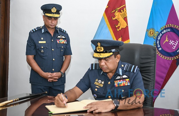 COMMANDER'S INSPECTION OF SLAF BASE ANURADHAPURA
