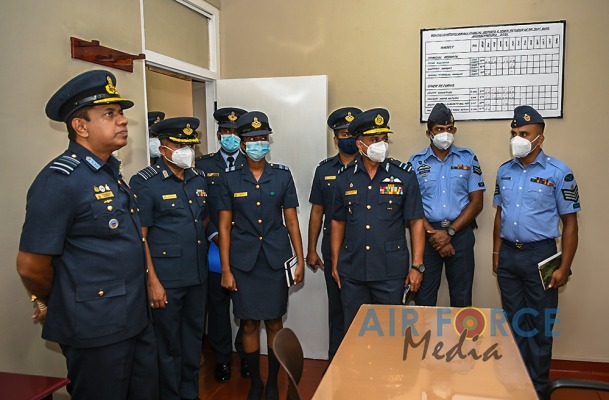 COMMANDER'S INSPECTION OF SLAF BASE ANURADHAPURA