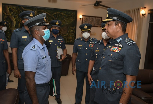 COMMANDER'S INSPECTION OF SLAF BASE ANURADHAPURA