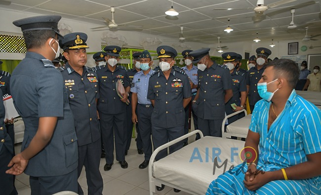COMMANDER'S INSPECTION OF SLAF BASE ANURADHAPURA