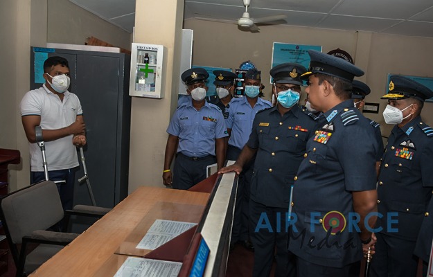 COMMANDER'S INSPECTION OF SLAF BASE ANURADHAPURA