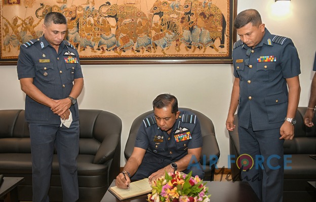 COMMANDER'S INSPECTION OF SLAF BASE ANURADHAPURA