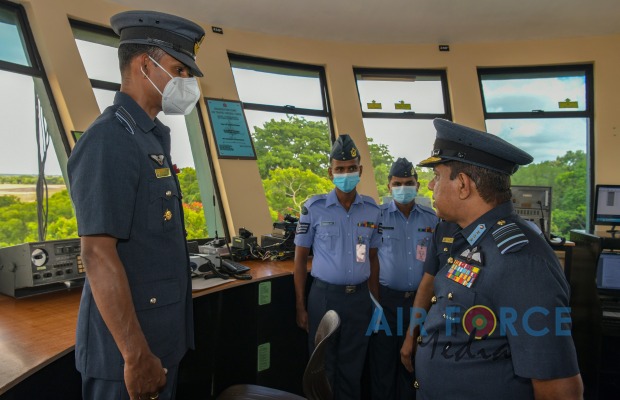 COMMANDER'S INSPECTION OF SLAF BASE ANURADHAPURA