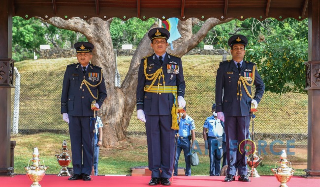 COMMANDER'S INSPECTION OF SLAF BASE ANURADHAPURA