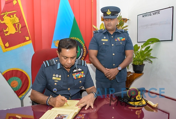 COMMANDER'S INSPECTION OF SLAF BASE ANURADHAPURA