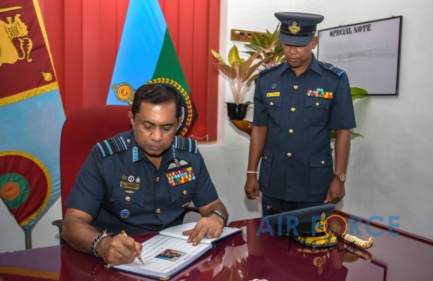 COMMANDER'S INSPECTION OF SLAF BASE ANURADHAPURA