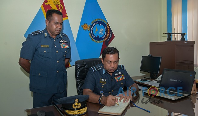 COMMANDER'S INSPECTION OF SLAF BASE ANURADHAPURA