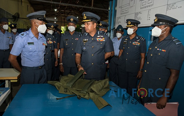 COMMANDER'S INSPECTION OF SLAF BASE ANURADHAPURA