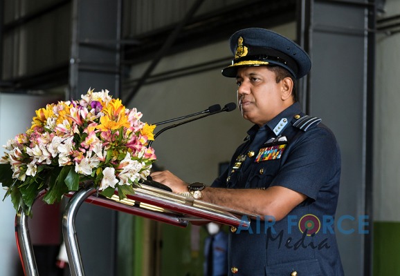 COMMANDER'S INSPECTION OF SLAF BASE ANURADHAPURA