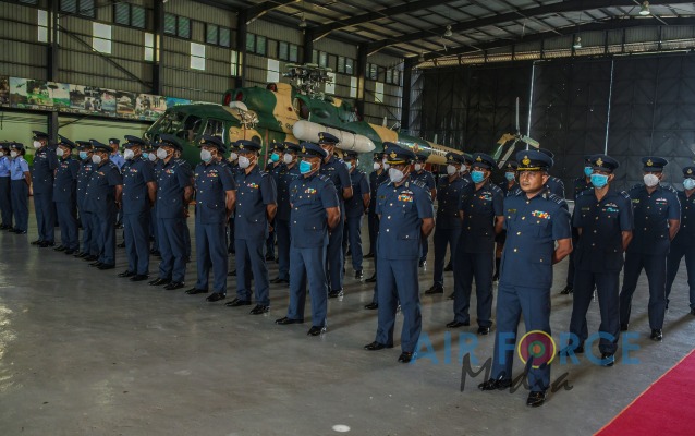 COMMANDER'S INSPECTION OF SLAF BASE ANURADHAPURA