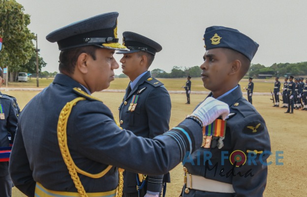 COMMANDER'S INSPECTION OF SLAF BASE ANURADHAPURA