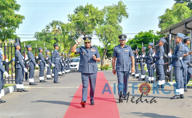 Commander’s Inspection of SLAF Station Batticaloa