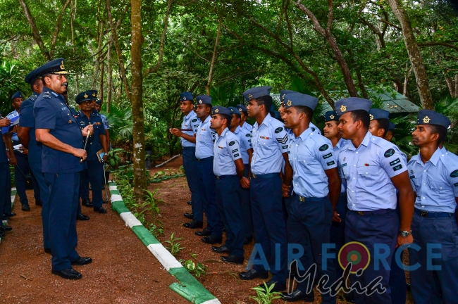 Commander's Inspection of SLAF Station BIA