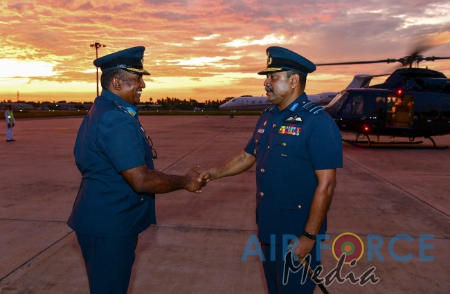 Commander's Inspection of SLAF Station BIA