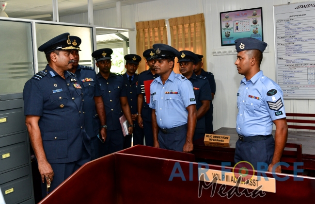 Commander's Inspection of SLAF Station BIA